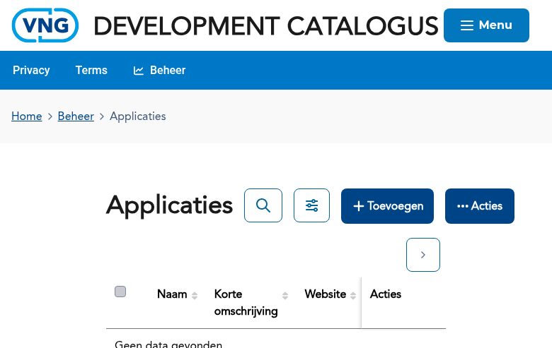 Het applicatieoverzicht voor gemeenten