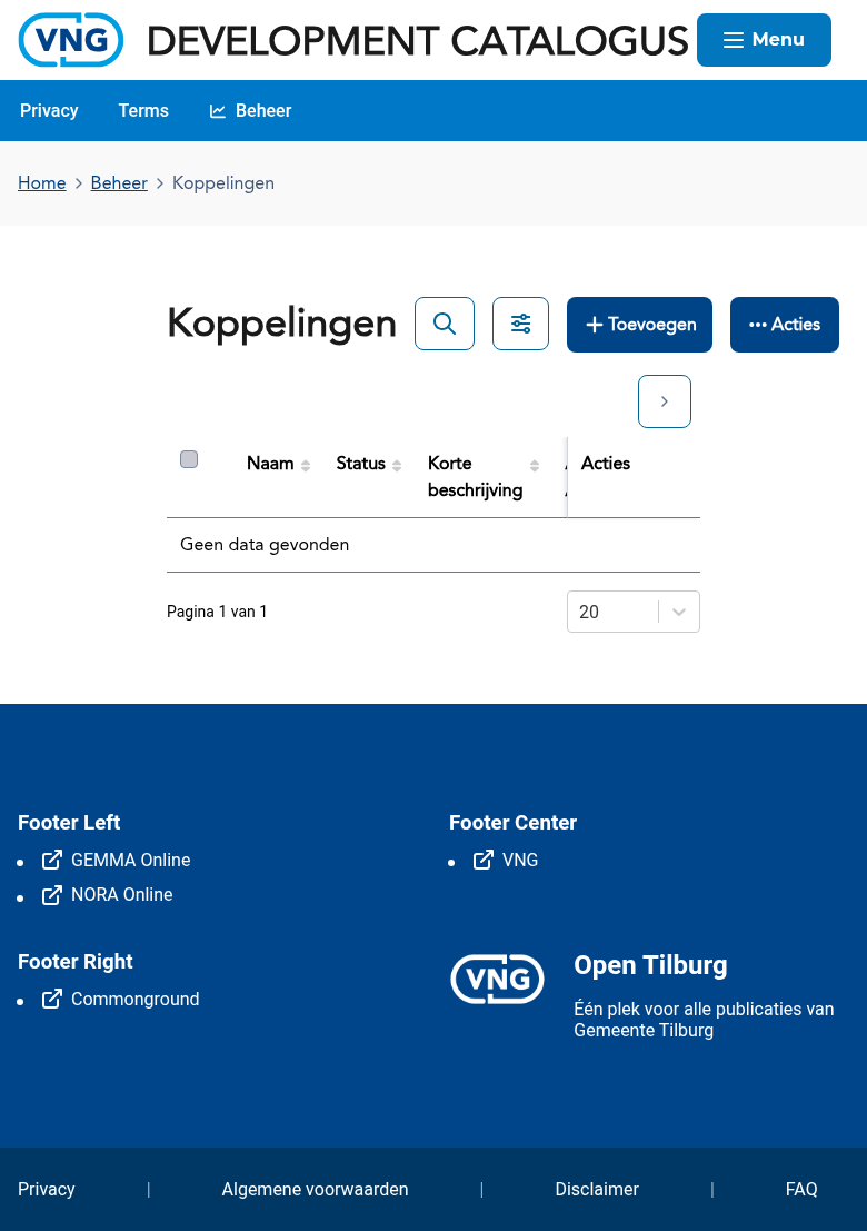 Het koppelingenoverzicht voor gemeenten