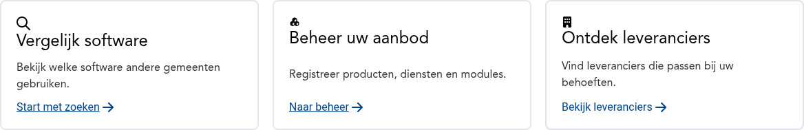 De ContentBlocks-sectie zoals weergegeven op de publieke website