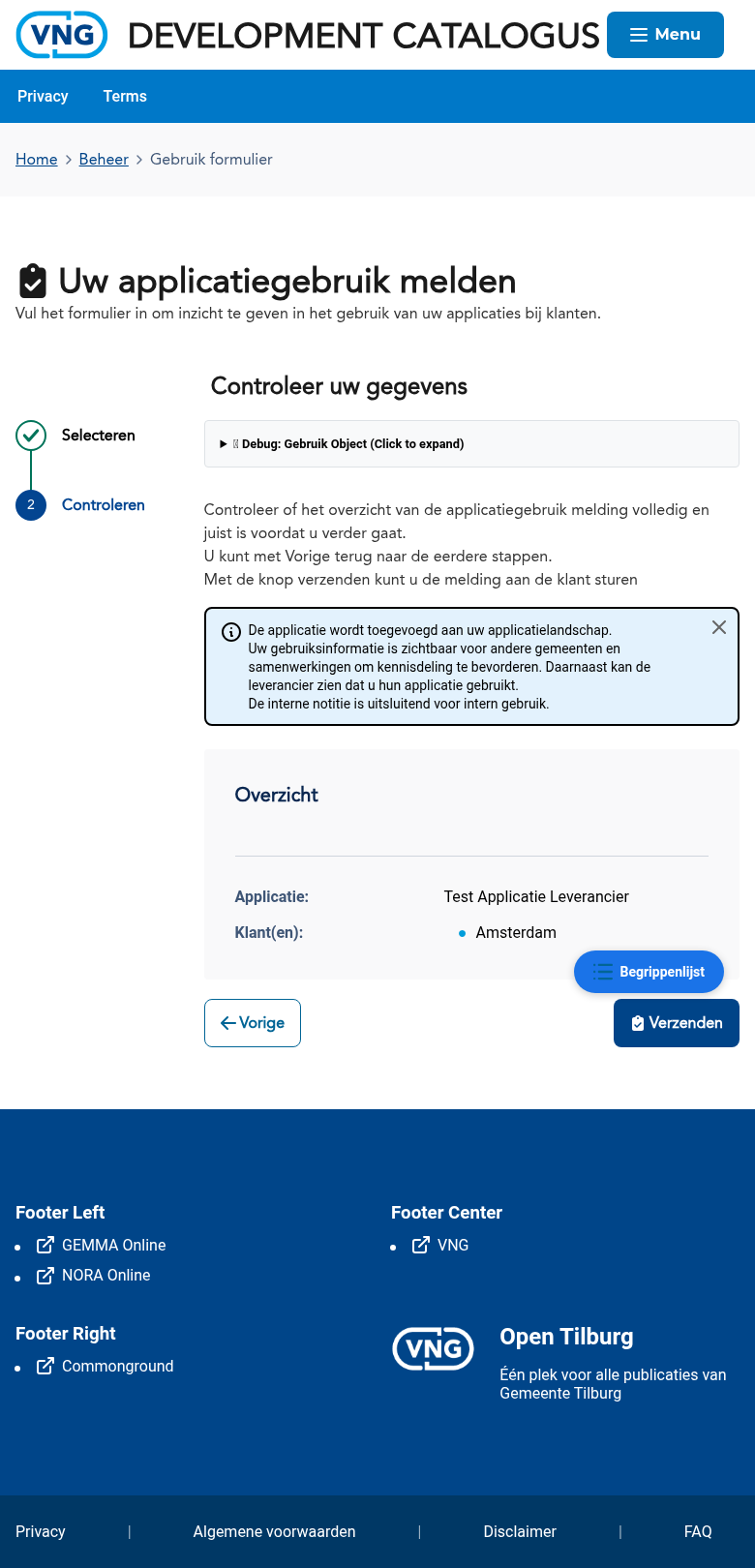 Stap 2 van de wizard: gegevens controleren