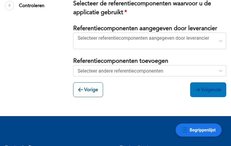 Stap 3 van de gebruik-wizard: referentiecomponenten toevoegen